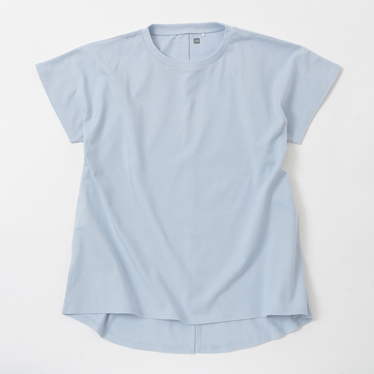 オーガニックコットン 無地背中切り替えtシャツ イオンのプライベートブランド Topvalu トップバリュ イオンのプライベートブランド Topvalu トップバリュ