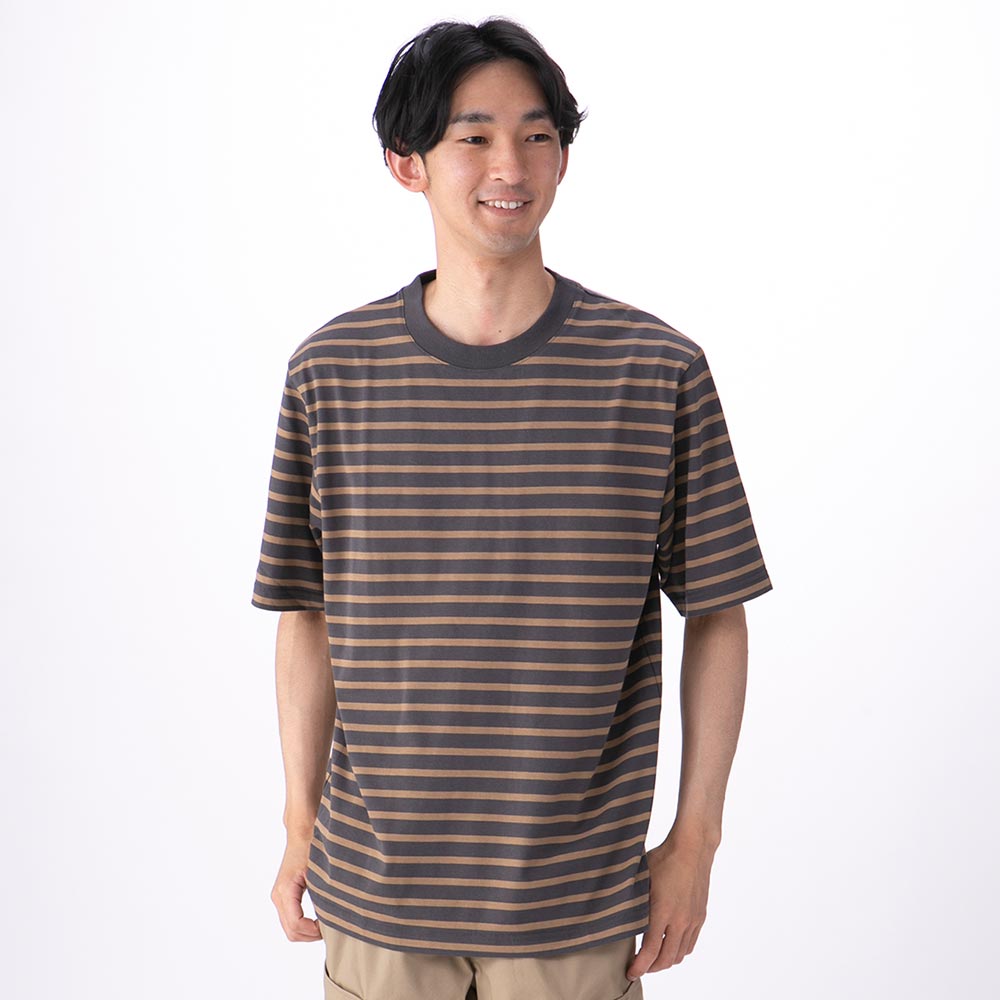 PEACE FIT COOL ボーダー半袖Tシャツ 商品画像 (メイン)