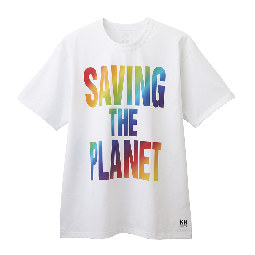 KATHARINE HAMNETT レインボースローガン半袖Tシャツ 商品画像 (メイン)
