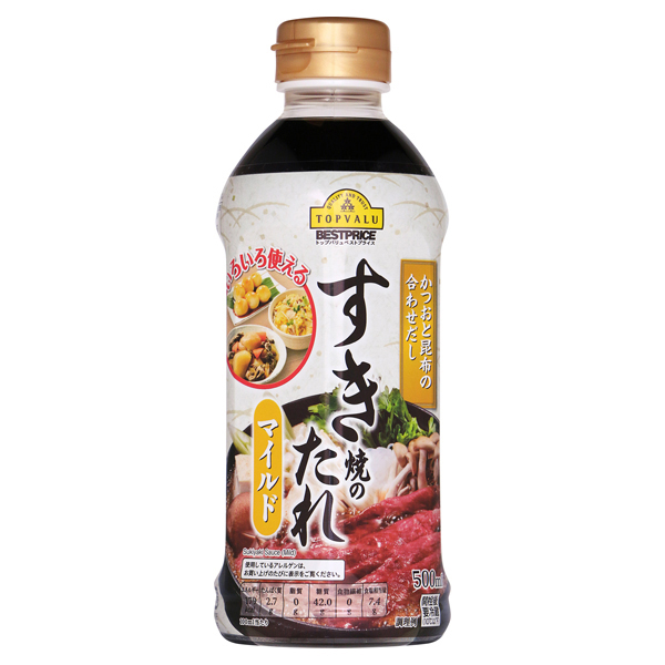 Sukiyaki Sauce Mild  Bonito/Kombu Stock 商品画像 (メイン)