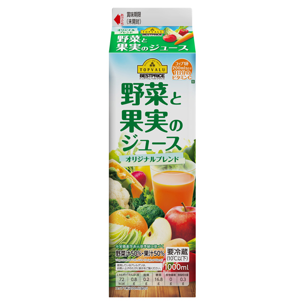 果汁・野菜飲料 - イオンのプライベートブランド TOPVALU(トップバリュ) - イオンのプライベートブランド TOPVALU(トップバリュ)