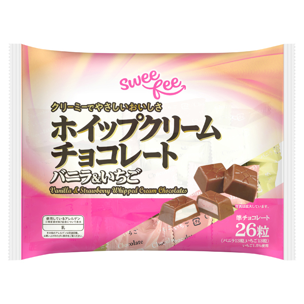 スウィーフィー ホイップクリームチョコレート バニラ&いちご 商品画像 (メイン)