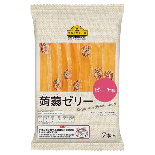 蒟蒻ゼリースティックピーチ味 商品画像 (メイン)