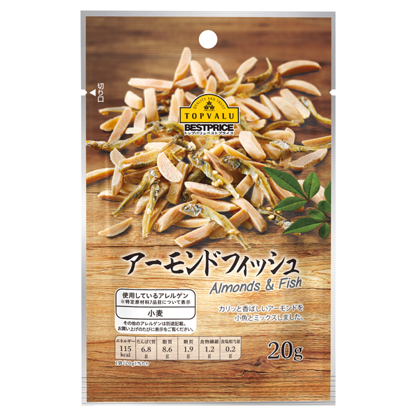 TVBP Almonds & Fish 20 g 商品画像 (メイン)