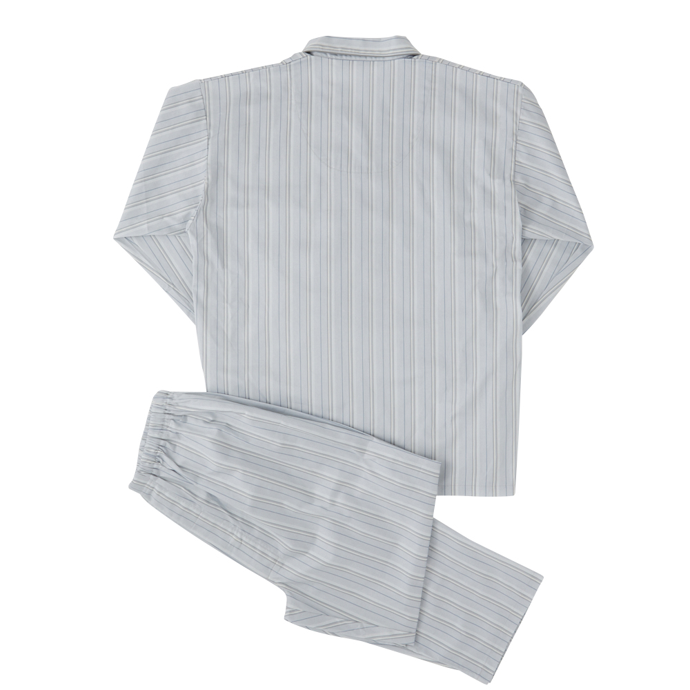 日本製綿 サテンプリントシャツパジャマ 前開き -イオンのプライベート