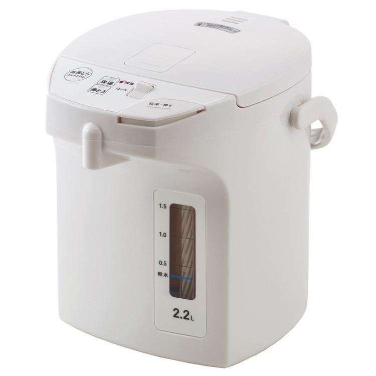 HOME COORDY 電動給湯ポット 2.2L 商品画像 (メイン)