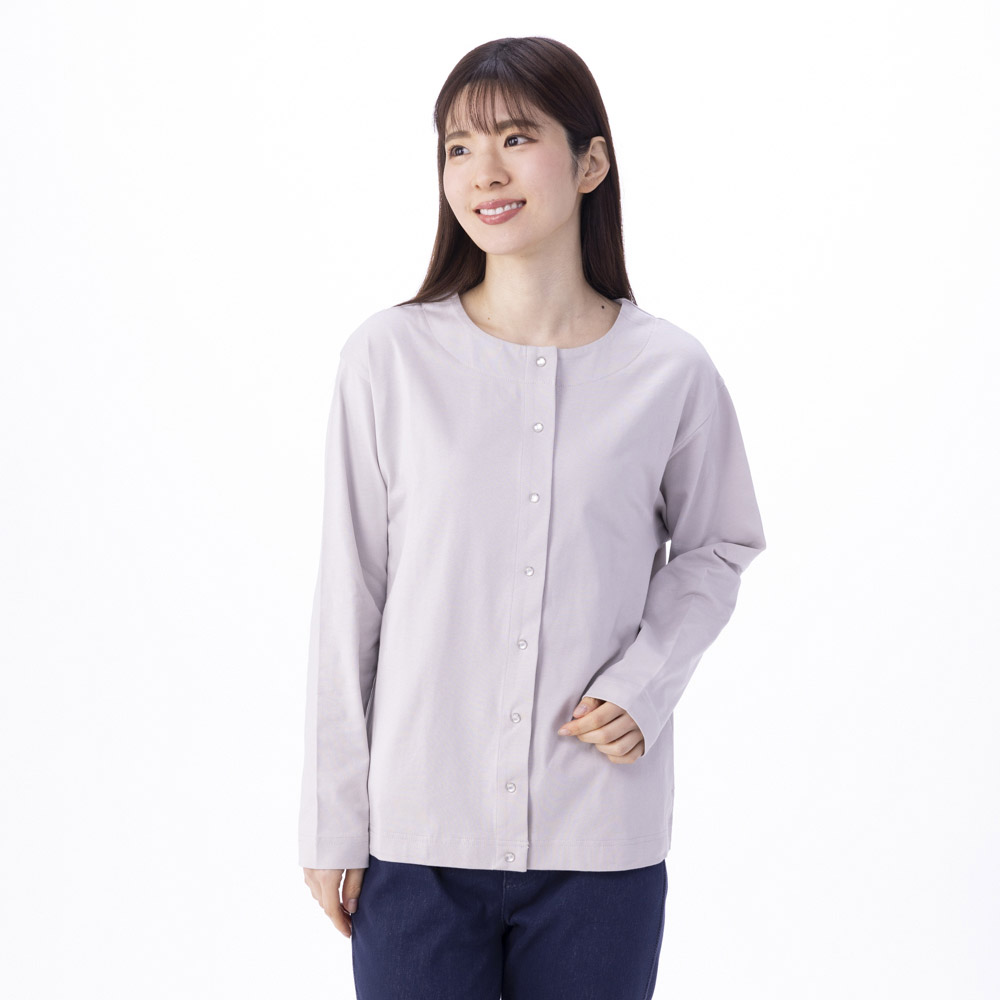 PEACE FIT COOL 綿100 クルーカーディガン 商品画像 (メイン)