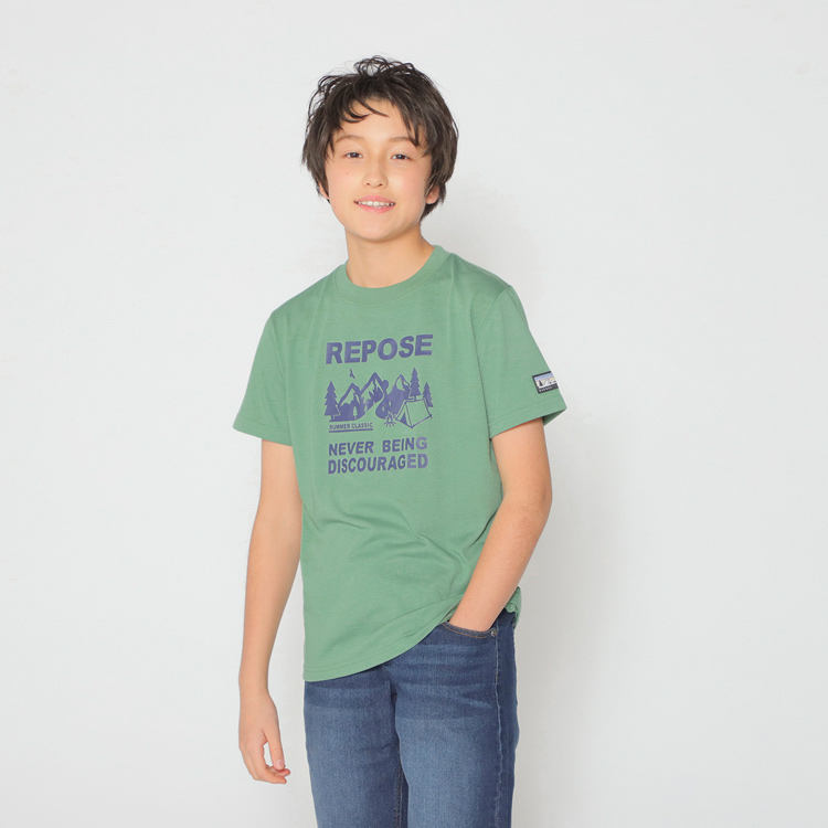 PEACE FIT COOL プリント半袖Tシャツ