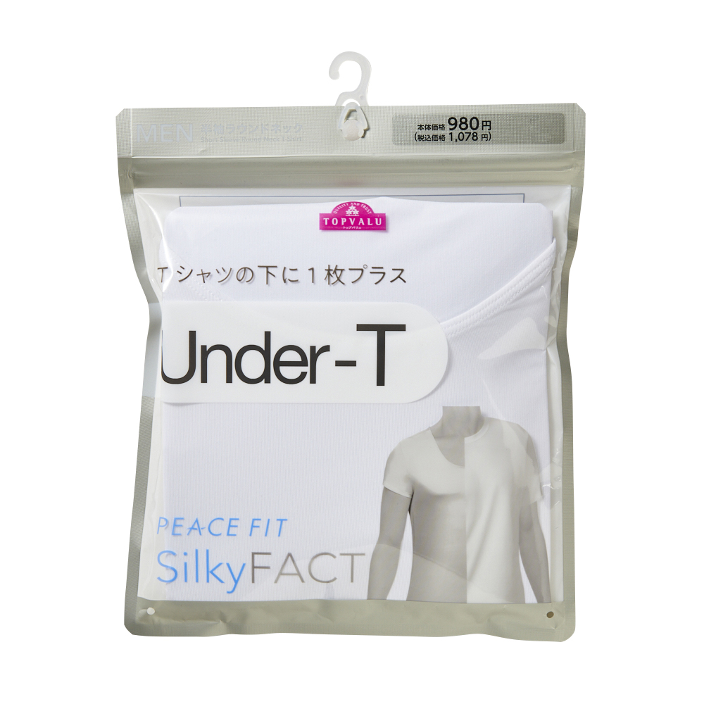 PEACE FIT Silky FACT UnderーT 半袖ラウンドネックシャツ -イオンの