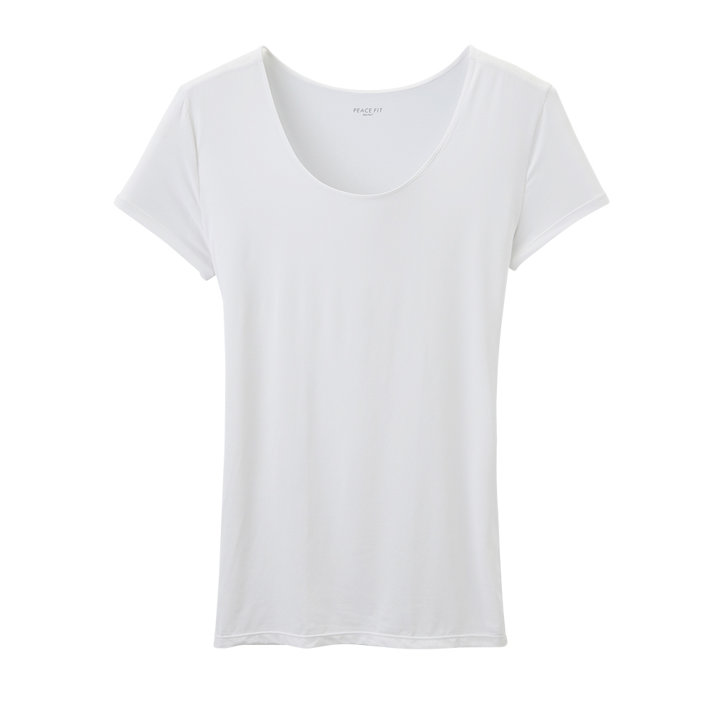 PEACE FIT Silky FACT UnderーT 半袖ラウンドネックシャツ -イオンのプライベートブランド TOPVALU(トップバリュ)  イオンのプライベートブランド TOPVALU(トップバリュ)