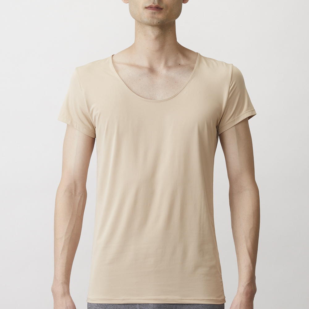 PEACE FIT Silky FACT UnderーT 半袖ラウンドネックシャツ -イオンの PEACE FIT Silky FACT UnderーT 半袖ラウンドネックシャツ -イオンの