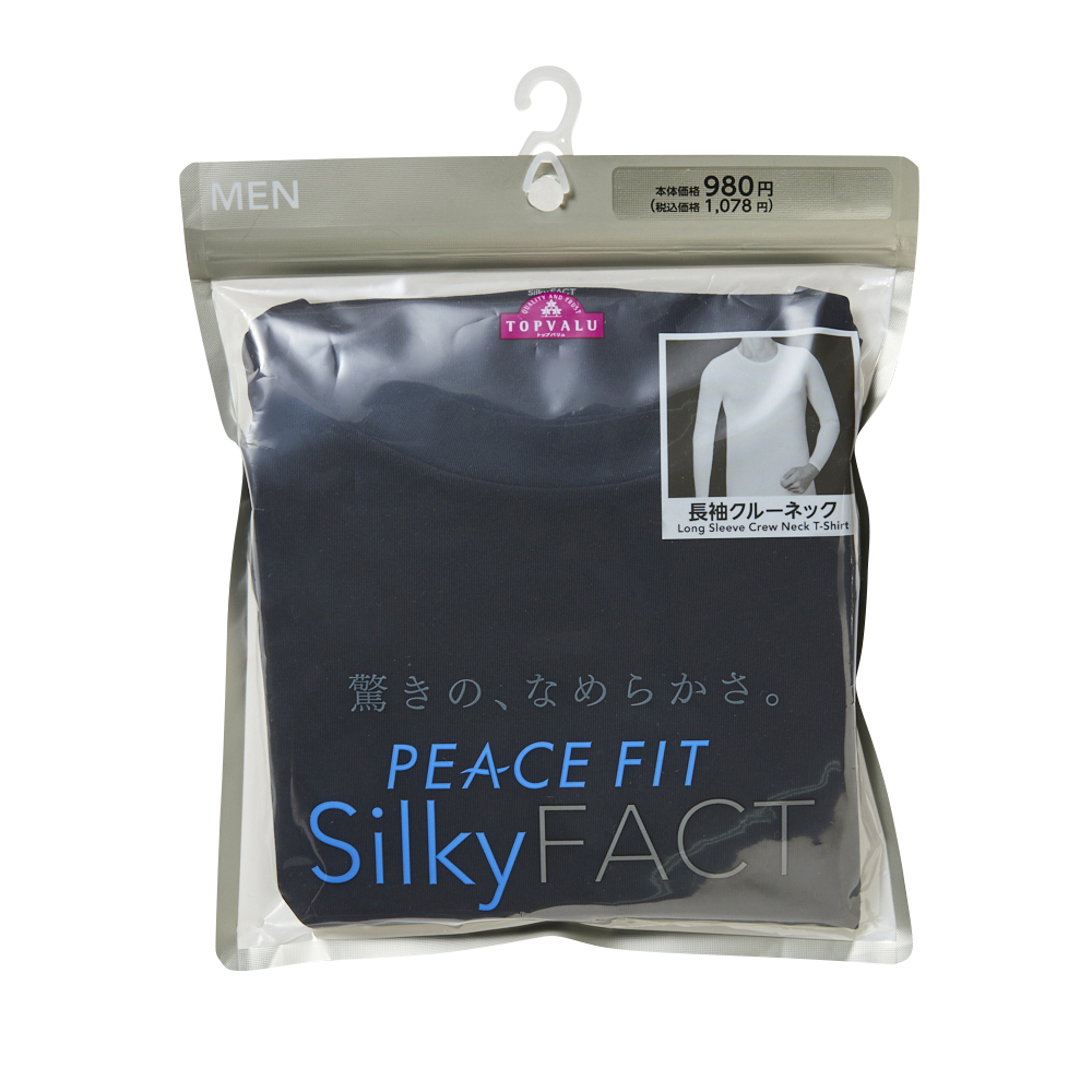 PEACE FIT Silky FACT 長袖クルーネックシャツ -イオンのプライベート 