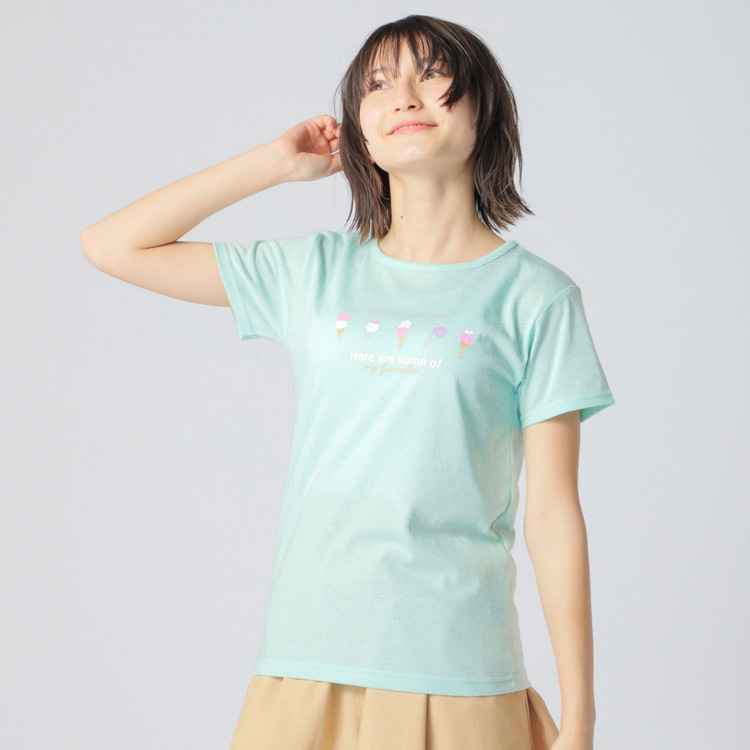 PEACE FIT COOL モチーフプリント半袖Tシャツ