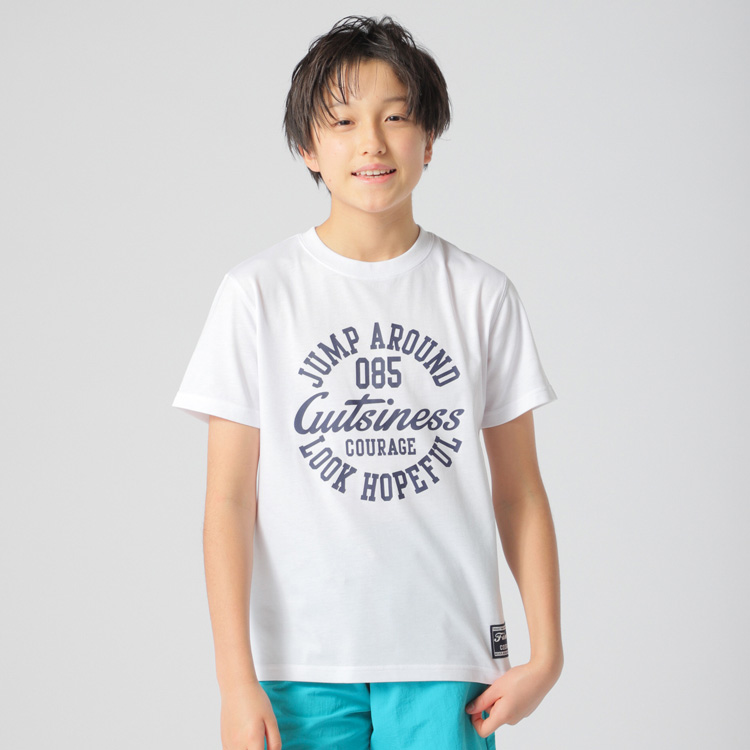 PEACE FIT COOL サークルロゴプリント半袖Tシャツ