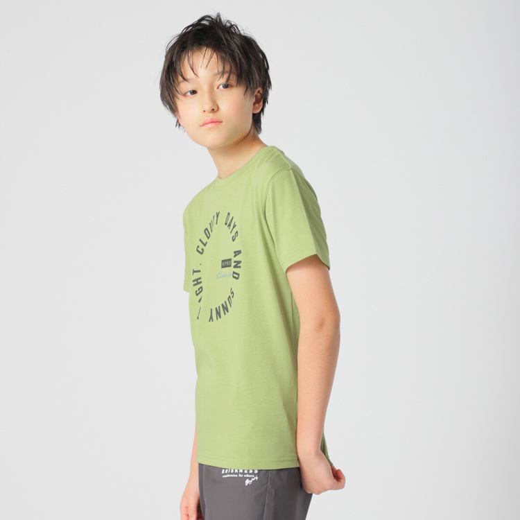 サークルロゴプリント半袖Tシャツ -イオンのプライベートブランド 