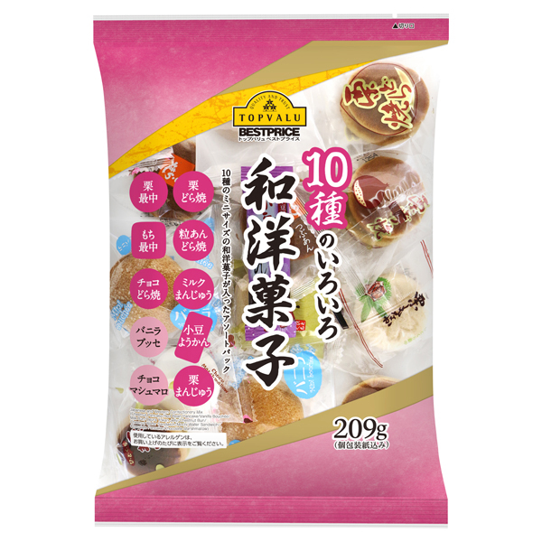 10種のいろいろ和洋菓子 商品画像 (メイン)