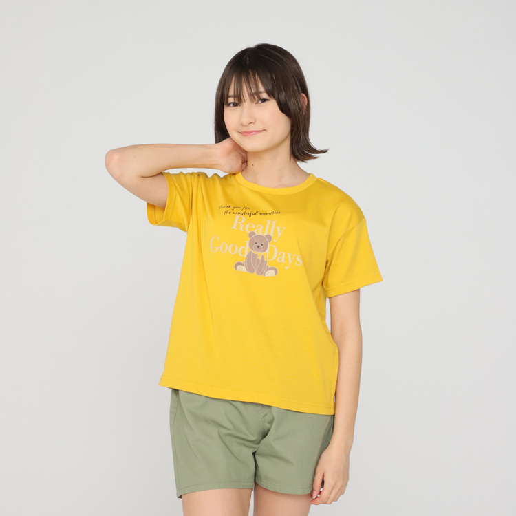 PEACE FIT COOL クマプリント半袖Tシャツ