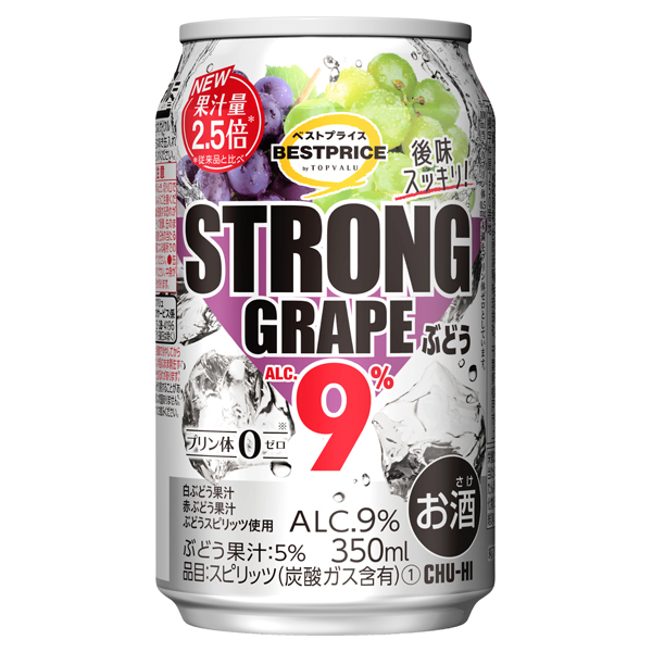 ストロング ぶどう -イオンのプライベートブランド TOPVALU(トップバリュ) - イオンのプライベートブランド TOPVALU(トップバリュ)