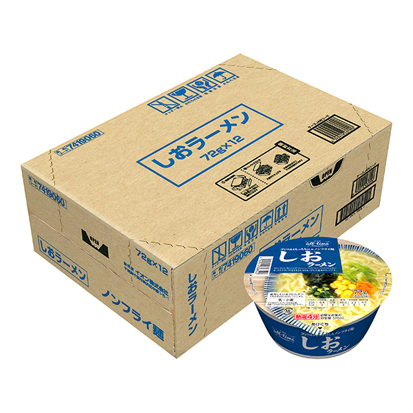 オールタイムヌードル しおラーメン<ケース> 商品画像 (メイン)