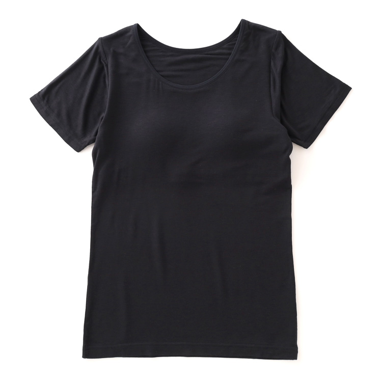 PEACE FIT WARM カップ付ハーフトップ内蔵3分袖