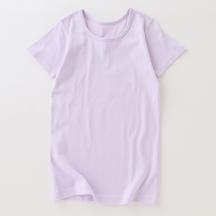 PEACE FIT WARM 綿 半袖丸首(衿広め)