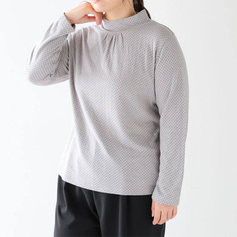 PEACE FIT WARM 接結ハイネックプルオーバー 長袖 吸湿発熱 保温