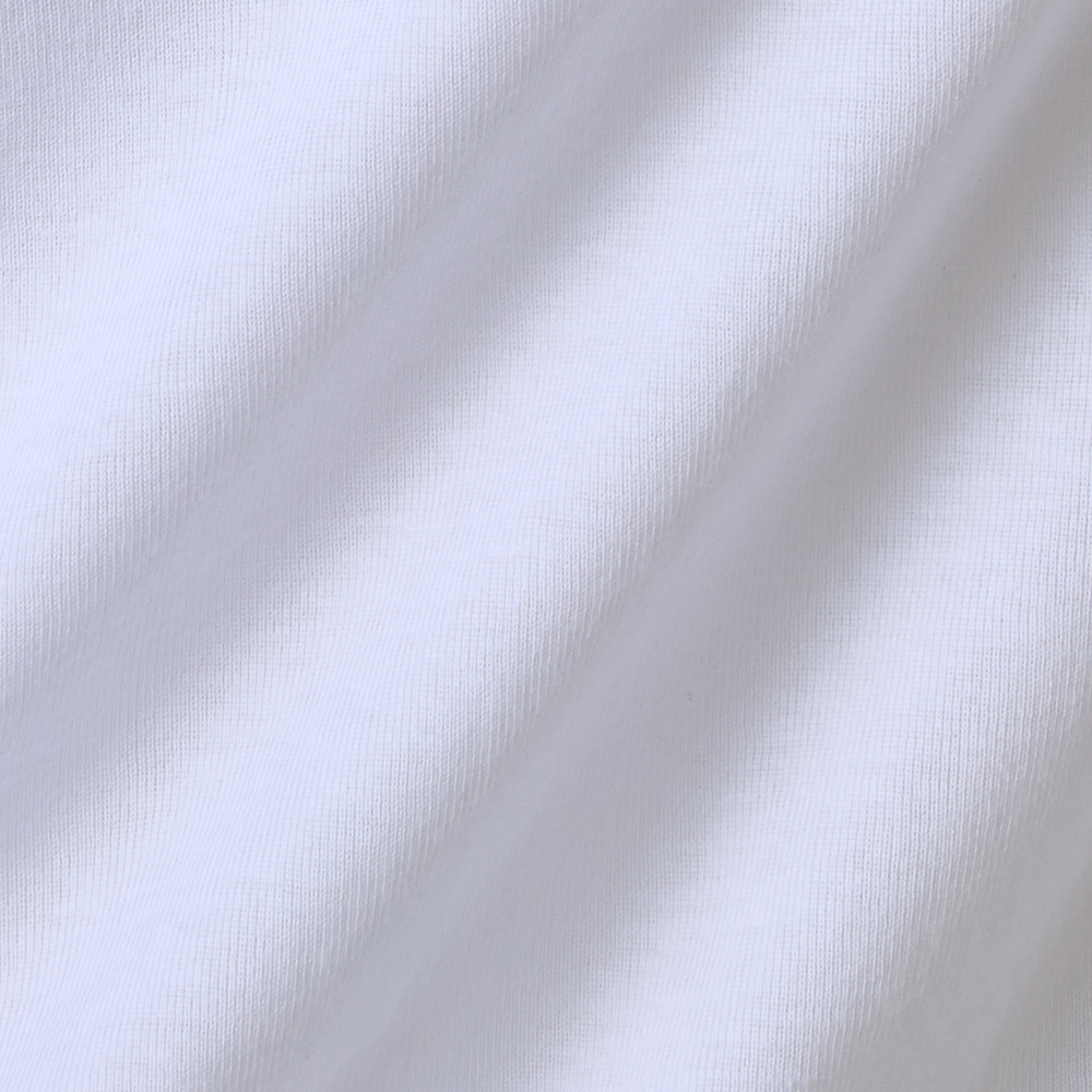 オーガニックコットン 100%(身生地) 半袖Vネックシャツ フライス編み 商品画像 (2)