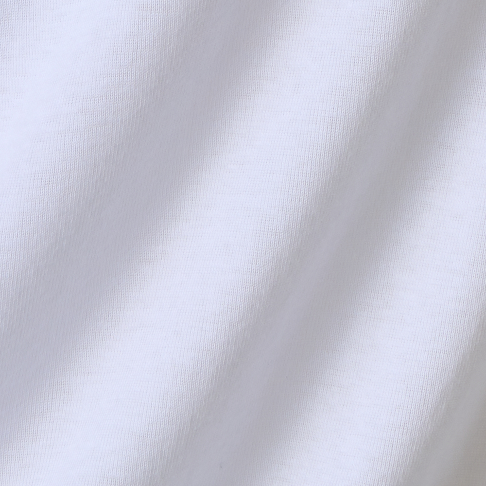 オーガニックコットン 100%(身生地) 半袖クルーネックシャツ フライス編み 商品画像 (2)