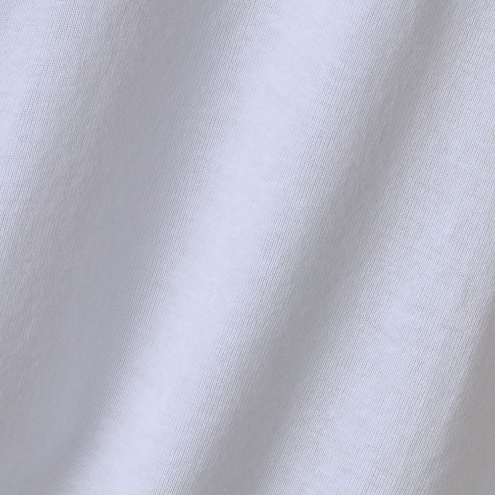 オーガニックコットン 100%(身生地) 9分袖クルーネックシャツ フライス編み 商品画像 (2)