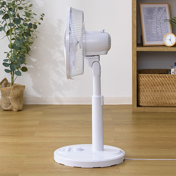 扇風機 大ボタン チャイルドロック マイナスイオン 1/fゆらぎ アレル