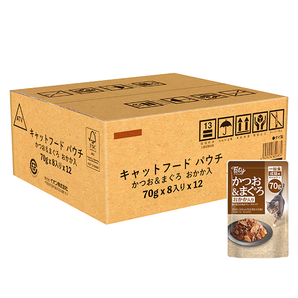キャットフード　パウチ　121個バラエティセット フェティ キャットフード パウチかつお&まぐろおかか入ケース