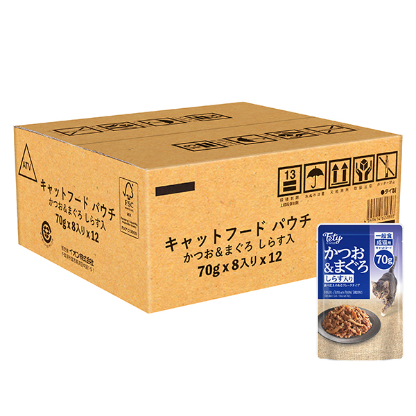 キャットフード　パウチ　121個バラエティセット フェティ キャットフード パウチかつお&まぐろしらす入ボール