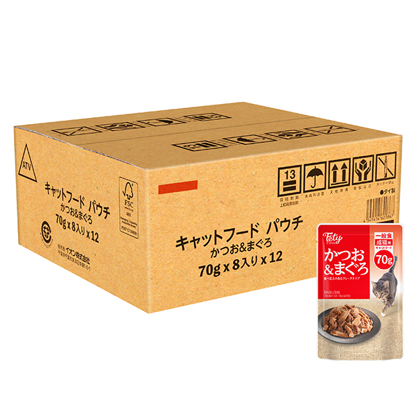 フェティ キャットフード パウチかつお&まぐろ ケース 商品画像 (メイン)