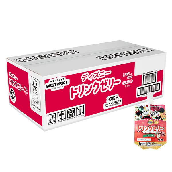 ディズニー 果汁20% ドリンクゼリー りんご味<ケース> 商品画像 (メイン)