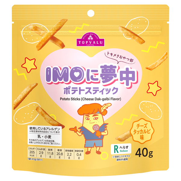 トキメクおやつ部 IMOに夢中 ポテトスティック チーズタッカルビ味 商品画像 (メイン)