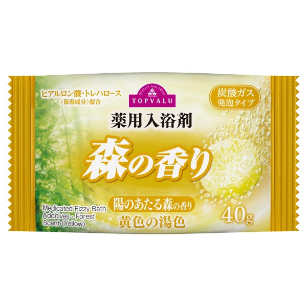 薬用入浴剤森の香り 陽のあたる森の香り 黄色の湯色 商品画像 (メイン)