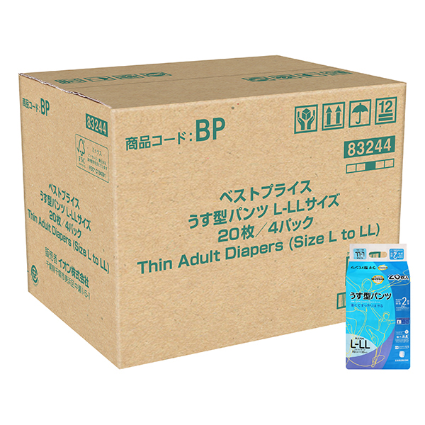 うす型パンツL-LLサイズ -イオンのプライベートブランド TOPVALU