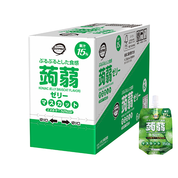 蒟蒻ゼリー マスカット味(ドリンクゼリータイプ)<ボール> 商品画像 (メイン)