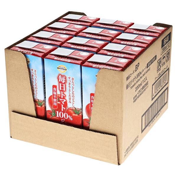 毎日トマト100%ジュース 食塩不使用(ケース) 商品画像 (メイン)