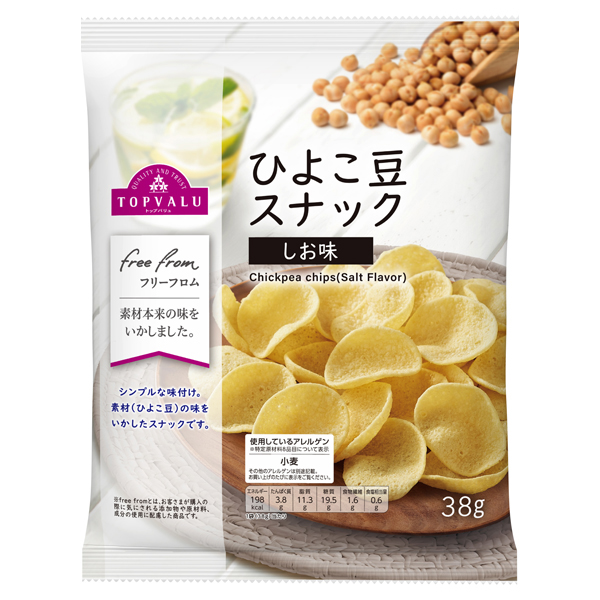 フリーフロム ひよこ豆スナック しお味 商品画像 (メイン)