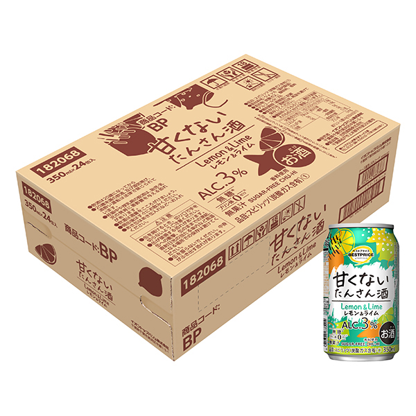 甘くないたんさん酒 レモン&ライム<ケース> 商品画像 (メイン)