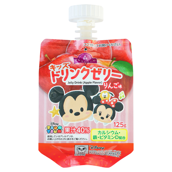 ディズニー キッズドリンクゼリー りんご味 商品画像 (メイン)