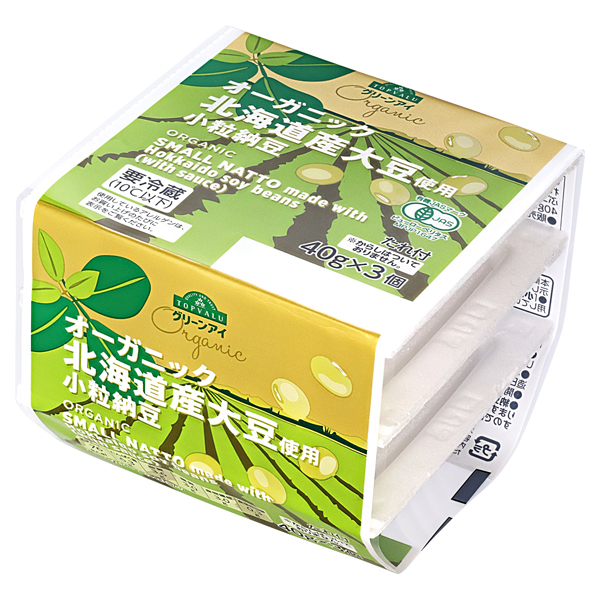 オーガニック 北海道産大豆使用小粒納豆 商品画像 (メイン)