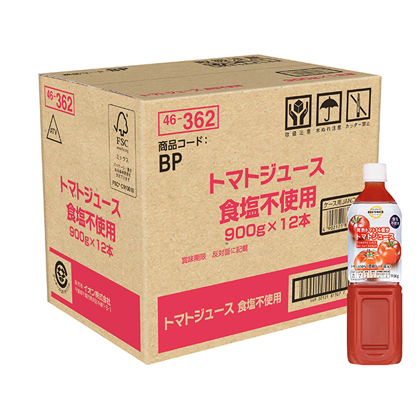 完熟トマト14個分トマトジュース食塩不使用 <ケース> 商品画像 (メイン)