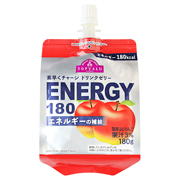 ドリンクゼリー エナジー180 ふじりんご 商品画像 (メイン)
