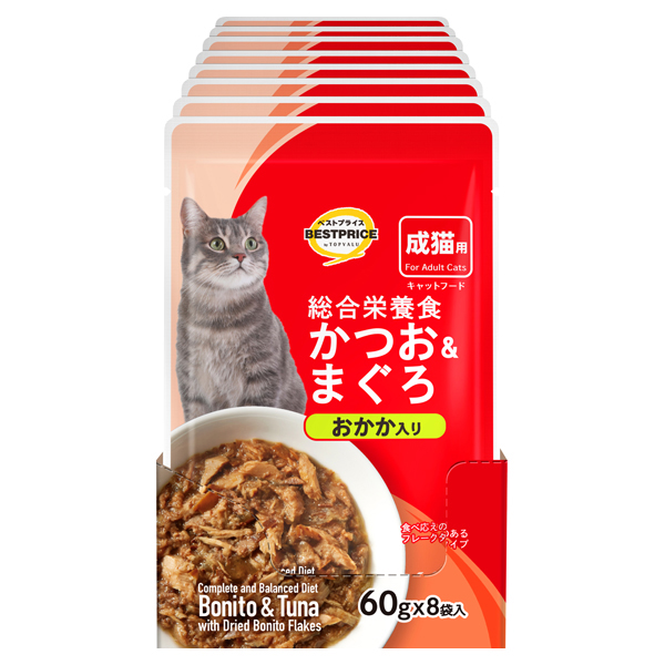 キャットフードパウチ かつお&まぐろ おかか入り ボール販売(総合) 商品画像 (0)