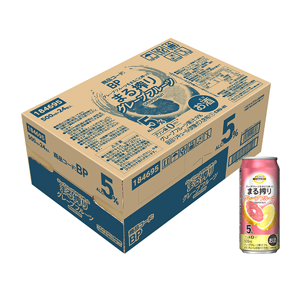 TVBPまる搾りGF500ml -イオンのプライベートブランド TOPVALU