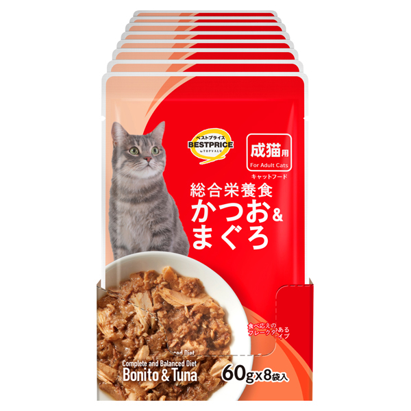 キャットフード パウチ かつお&まぐろ ボール販売(総合) 商品画像 (0)