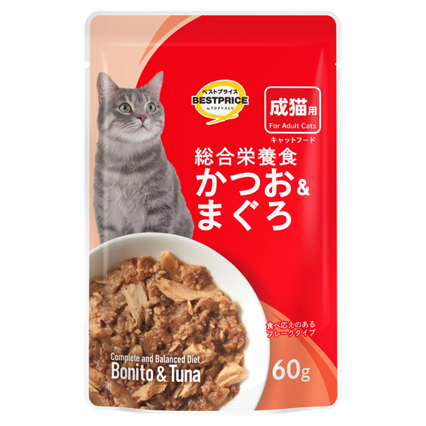 キャットフード パウチ かつお&まぐろ (総合) 商品画像 (メイン)