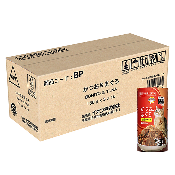 キャットフード かつお&まぐろ(缶切りタイプ) ケース販売 -イオンの